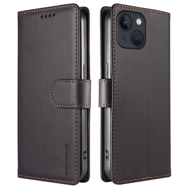 BETOPNICE Pearlescent RFID Vegan Leather Phone Case with Strap, For iPhone 14 Plus, For iPhone 14 / 13, For iPhone 14 Pro, For iPhone 14 Pro Max