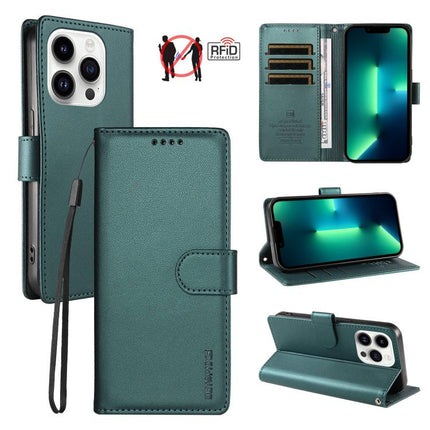 BETOPNICE Pearlescent RFID Vegan Leather Phone Case with Strap, For iPhone 13 Pro Max, For iPhone 13 Pro, For iPhone 12 / 12 Pro, For iPhone 12 Pro Max