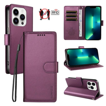 BETOPNICE Pearlescent RFID Vegan Leather Phone Case with Strap, For iPhone 13 Pro Max, For iPhone 13 Pro, For iPhone 12 / 12 Pro, For iPhone 12 Pro Max