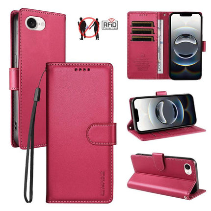 BETOPNICE Pearlescent RFID Vegan Leather Phone Case with Strap, For iPhone 18, For iPhone 18 Pro, For iPhone 18 Pro Max, For iPhone 17e / 16e