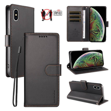 BETOPNICE Pearlescent RFID Vegan Leather Phone Case with Strap, For iPhone 11 Pro Max, For iPhone 11, For iPhone XR, For iPhone XS Max