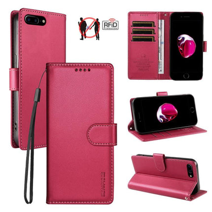 BETOPNICE Pearlescent RFID Vegan Leather Phone Case with Strap, For iPhone 8 Plus / 7 Plus