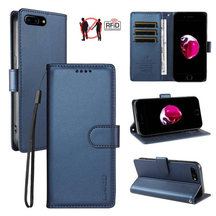 BETOPNICE Pearlescent RFID Vegan Leather Phone Case with Strap, For iPhone 8 Plus / 7 Plus