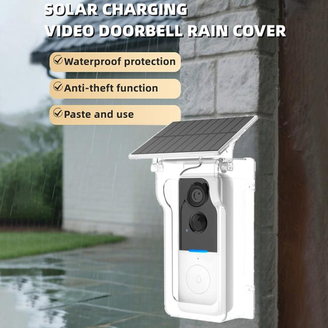 1MP HD Graffiti Smart Video Doorbell Camera With Solar Panel Charging Rain Cover