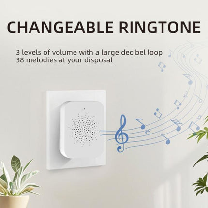 1MP HD Graffiti Smart Video Doorbell Camera With Solar Panel Charging Rain Cover