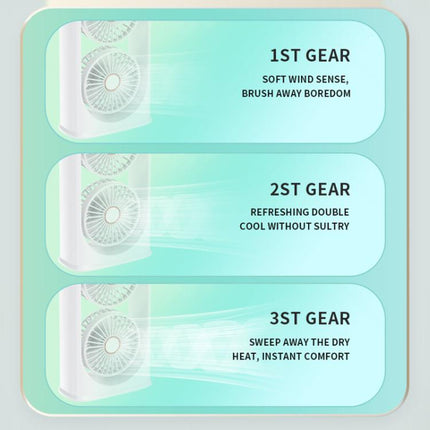 SL617 Dual-Head Humidifier Spray Cooling Fan