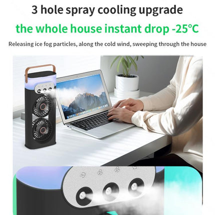 SL617 Dual-Head Humidifier Spray Cooling Fan