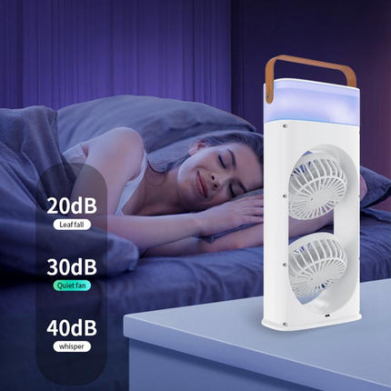 SL617 Dual-Head Humidifier Spray Cooling Fan