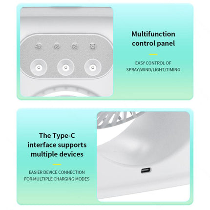 SL617 Dual-Head Humidifier Spray Cooling Fan