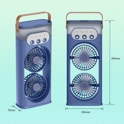 SL617 Dual-Head Humidifier Spray Cooling Fan