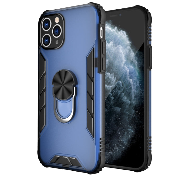 Funda a prueba de golpes de PC esmerilada magnética + TPU mate con soporte para anillo, para iPhone 11 Pro, para iPhone 11, para iPhone 11 Pro Max, para iPhone XS / X, para iPhone XS Max