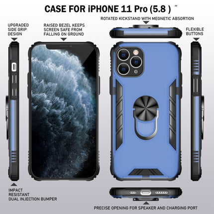 Magnetic Frosted PC + Matte TPU Shockproof Case with Ring Holder, For iPhone 11 Pro, For iPhone 11, For iPhone 11 Pro Max, For iPhone XS / X