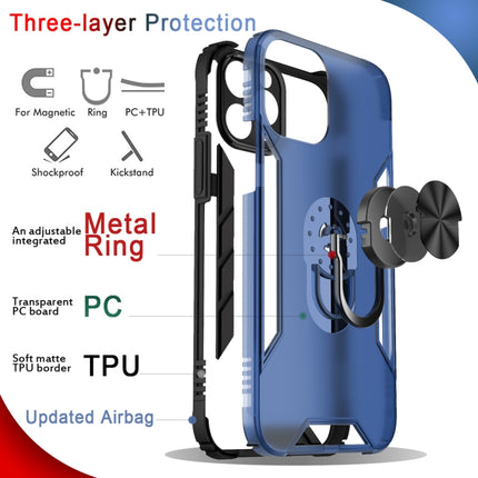 Magnetic Frosted PC + Matte TPU Shockproof Case with Ring Holder, For iPhone 11 Pro, For iPhone 11, For iPhone 11 Pro Max, For iPhone XS / X