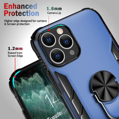 Funda a prueba de golpes de PC esmerilada magnética + TPU mate con soporte para anillo, para iPhone 11 Pro, para iPhone 11, para iPhone 11 Pro Max, para iPhone XS / X, para iPhone XS Max