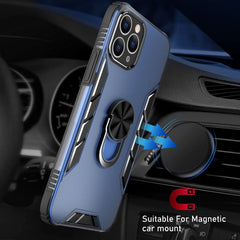 Funda a prueba de golpes de PC esmerilada magnética + TPU mate con soporte para anillo, para iPhone 11 Pro, para iPhone 11, para iPhone 11 Pro Max, para iPhone XS / X, para iPhone XS Max