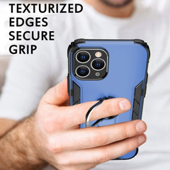 Funda a prueba de golpes de PC esmerilada magnética + TPU mate con soporte para anillo, para iPhone 11 Pro, para iPhone 11, para iPhone 11 Pro Max, para iPhone XS / X, para iPhone XS Max