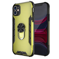 Funda a prueba de golpes de PC esmerilada magnética + TPU mate con soporte para anillo, para iPhone 11 Pro, para iPhone 11, para iPhone 11 Pro Max, para iPhone XS / X, para iPhone XS Max