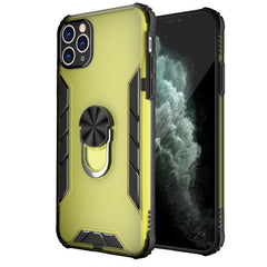 Funda a prueba de golpes de PC esmerilada magnética + TPU mate con soporte para anillo, para iPhone 11 Pro, para iPhone 11, para iPhone 11 Pro Max, para iPhone XS / X, para iPhone XS Max