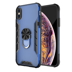 Magnetische, mattierte PC- und matte TPU-Stoßschutzhülle mit Ringhalterung, für iPhone 11 Pro, für iPhone 11, für iPhone 11 Pro Max, für iPhone XS / X, für iPhone XS Max
