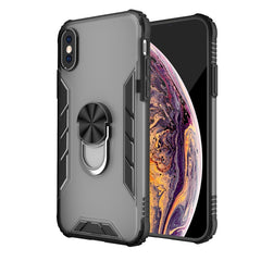 Magnetische, mattierte PC- und matte TPU-Stoßschutzhülle mit Ringhalterung, für iPhone 11 Pro, für iPhone 11, für iPhone 11 Pro Max, für iPhone XS / X, für iPhone XS Max