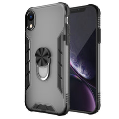 Magnetische, mattierte PC- und matte TPU-Stoßschutzhülle mit Ringhalterung, für iPhone XR, für Samsung Galaxy Note20, für Samsung Galaxy Note20 Ultra