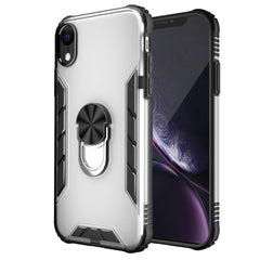 Magnetische, mattierte PC- und matte TPU-Stoßschutzhülle mit Ringhalterung, für iPhone XR, für Samsung Galaxy Note20, für Samsung Galaxy Note20 Ultra