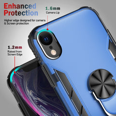 Magnetische, mattierte PC- und matte TPU-Stoßschutzhülle mit Ringhalterung, für iPhone XR, für Samsung Galaxy Note20, für Samsung Galaxy Note20 Ultra