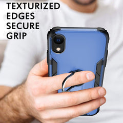 Magnetische, mattierte PC- und matte TPU-Stoßschutzhülle mit Ringhalterung, für iPhone XR, für Samsung Galaxy Note20, für Samsung Galaxy Note20 Ultra