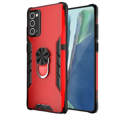 Magnetische, mattierte PC- und matte TPU-Stoßschutzhülle mit Ringhalterung, für iPhone XR, für Samsung Galaxy Note20, für Samsung Galaxy Note20 Ultra