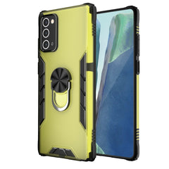 Magnetische, mattierte PC- und matte TPU-Stoßschutzhülle mit Ringhalterung, für iPhone XR, für Samsung Galaxy Note20, für Samsung Galaxy Note20 Ultra