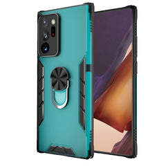 Magnetische, mattierte PC- und matte TPU-Stoßschutzhülle mit Ringhalterung, für iPhone XR, für Samsung Galaxy Note20, für Samsung Galaxy Note20 Ultra