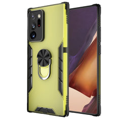 Magnetische, mattierte PC- und matte TPU-Stoßschutzhülle mit Ringhalterung, für iPhone XR, für Samsung Galaxy Note20, für Samsung Galaxy Note20 Ultra