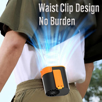 DF-95 Outdoor Portable Mini LED Digital Display Waist Clip Cooling Fan