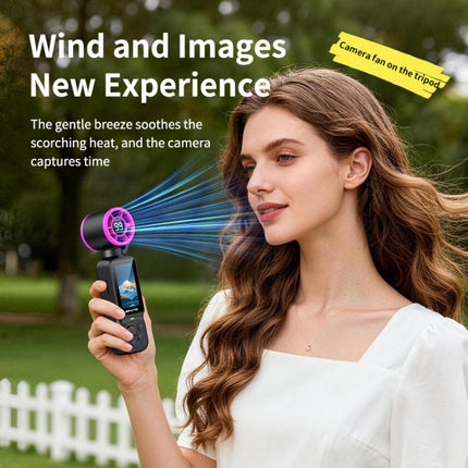 LK-035 Fan Gimbal Pocket Camera 1.97 inch 1080P HD Vlog Video Cam