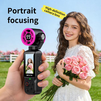 LK-035 Fan Gimbal Pocket Camera 1.97 inch 1080P HD Vlog Video Cam