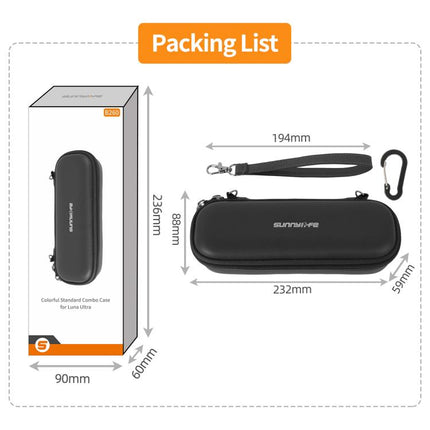 Sunnylife Colorful Protective Organizer Standard Combo Bag, For Insta360 Luna Ultra