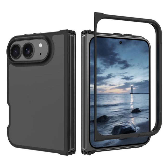 Skin Feel Contrast Color TPU Hybrid PC Phone Case, For iPhone Duo