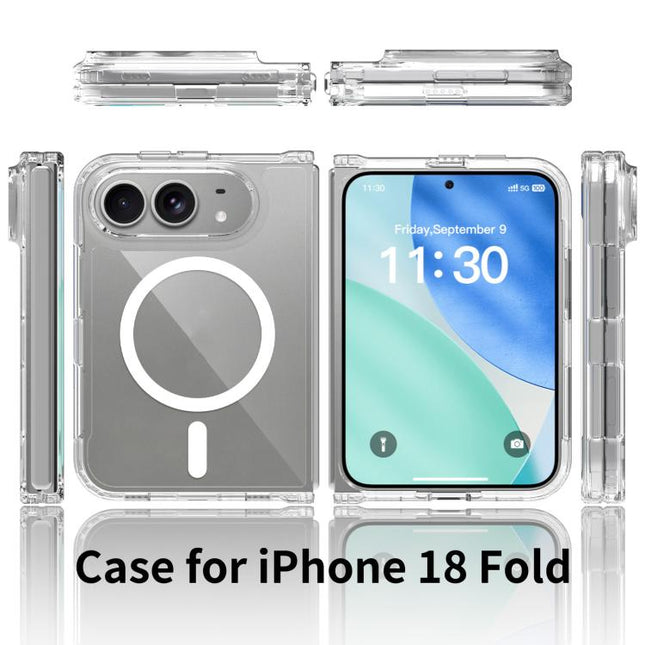 Scratch-proof Acrylic 2.0mm Crystal Magnetic Phone Case, For iPhone Duo