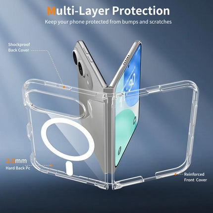 Scratch-proof Acrylic 2.0mm Crystal Magnetic Phone Case, For iPhone Duo