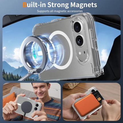 Scratch-proof Acrylic 2.0mm Crystal Magnetic Phone Case, For iPhone Duo