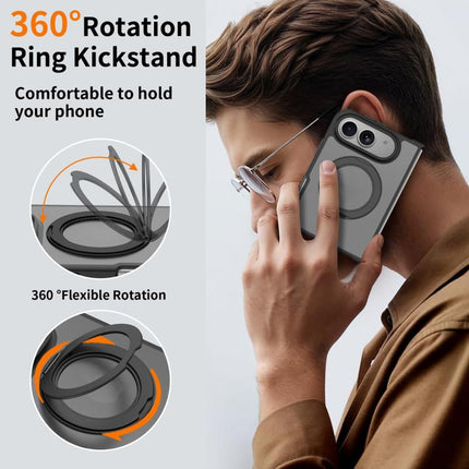 Skin Feel Rotating Holder Magnetic Phone Case, For iPhone Duo