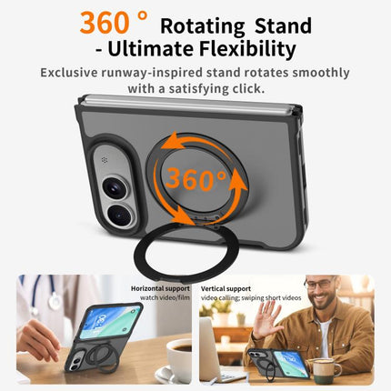 Skin Feel Rotating Holder Magnetic Phone Case, For iPhone Duo