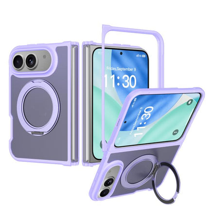 Skin Feel Rotating Holder Magnetic Phone Case, For iPhone Duo