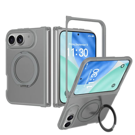 Skin Feel Rotating Holder Magnetic Phone Case, For iPhone Duo
