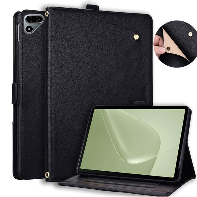 Front Pocket Business Vegan Leather Tablet Case, For Tecno Megapad SE 2 9.7, For Tecno Megapad 2 11 2026, For Tecno Megapad Pro 12