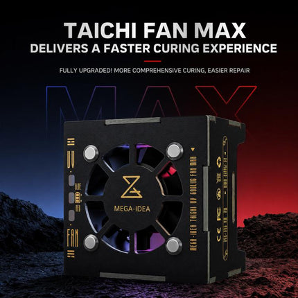 Mega-Idea Taichi UV Fan MAX Dual-LED 2 in 1 UV Curing Light with Fast Cooling Fan, Mega-Idea Taichi UV Fan MAX
