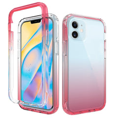 Stoßfeste, hochtransparente, zweifarbige, allmählich wechselnde PC+TPU-Schutzhülle in Bonbonfarben, für iPhone 12 mini, für iPhone 12/12 Pro, für iPhone 12 Pro Max