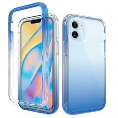 Stoßfeste, hochtransparente, zweifarbige, allmählich wechselnde PC+TPU-Schutzhülle in Bonbonfarben, für iPhone 12 mini, für iPhone 12/12 Pro, für iPhone 12 Pro Max