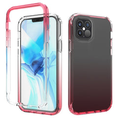 Stoßfeste, hochtransparente, zweifarbige, allmählich wechselnde PC+TPU-Schutzhülle in Bonbonfarben, für iPhone 12 mini, für iPhone 12/12 Pro, für iPhone 12 Pro Max