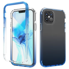 Stoßfeste, hochtransparente, zweifarbige, allmählich wechselnde PC+TPU-Schutzhülle in Bonbonfarben, für iPhone 12 mini, für iPhone 12/12 Pro, für iPhone 12 Pro Max